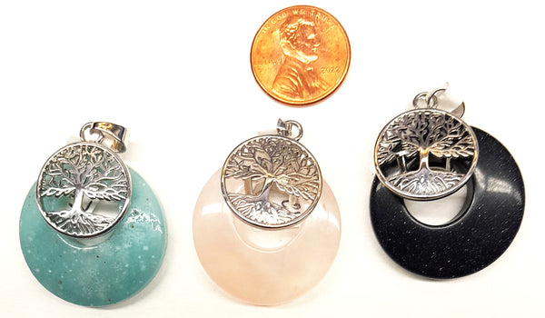 Circle Tree Pendants