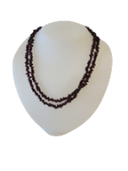 Garnet Stone Chip Necklaces