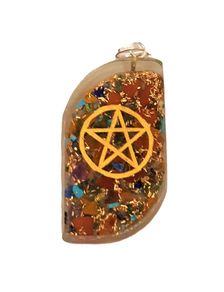 Orgonite Pendant with Pentacle