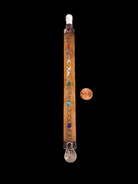 Honey Calcite Chakra Wand