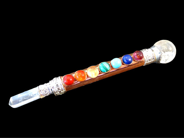 Copper Plated Chakra Wand