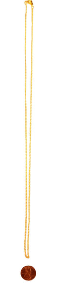 Small Link-Gold Plated Chains, 18"