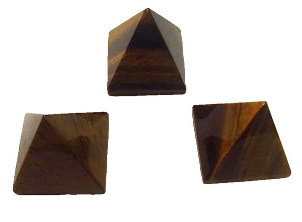 Tiger Eye Pyramids