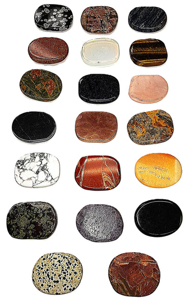 Large Oval Flat Stones