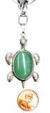 Green Aventurine Turtle Key Chain