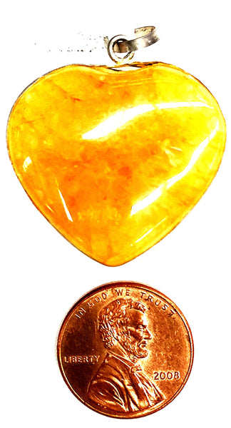 Agate Heart Pendant