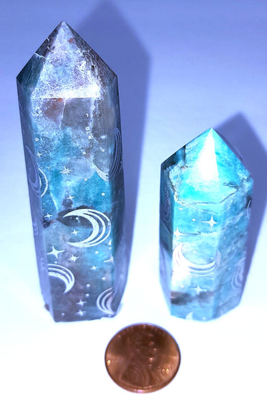 Amazonite Moon Obelisk Tower