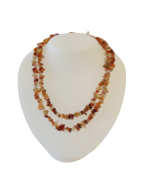 Carnelian Stone Chip Necklaces