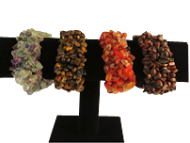Stone Chip Bracelets-Cherry Quartz