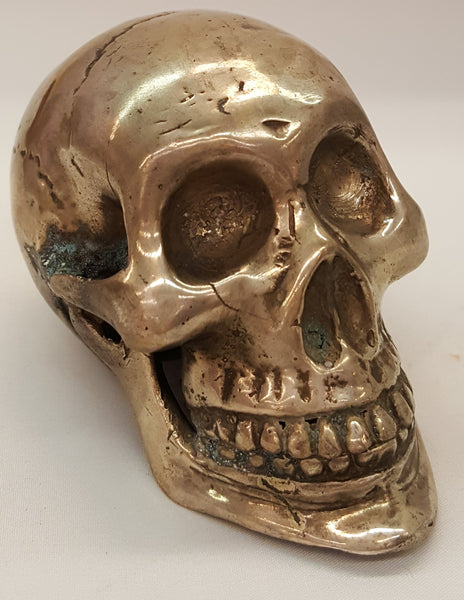 White Brass Skull